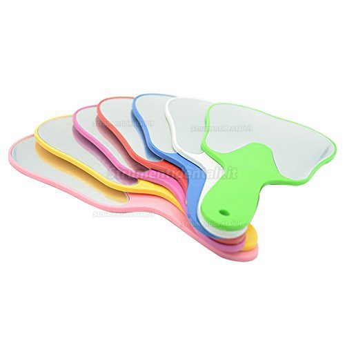 5 pz ufficio Molare tooth-shaped paziente Face specchi plastica decorazione diversi colori